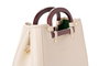Lucky Bees 1289 Bolso Crema Cuero Polivinilo Elegante y Sofisticado para Mujer